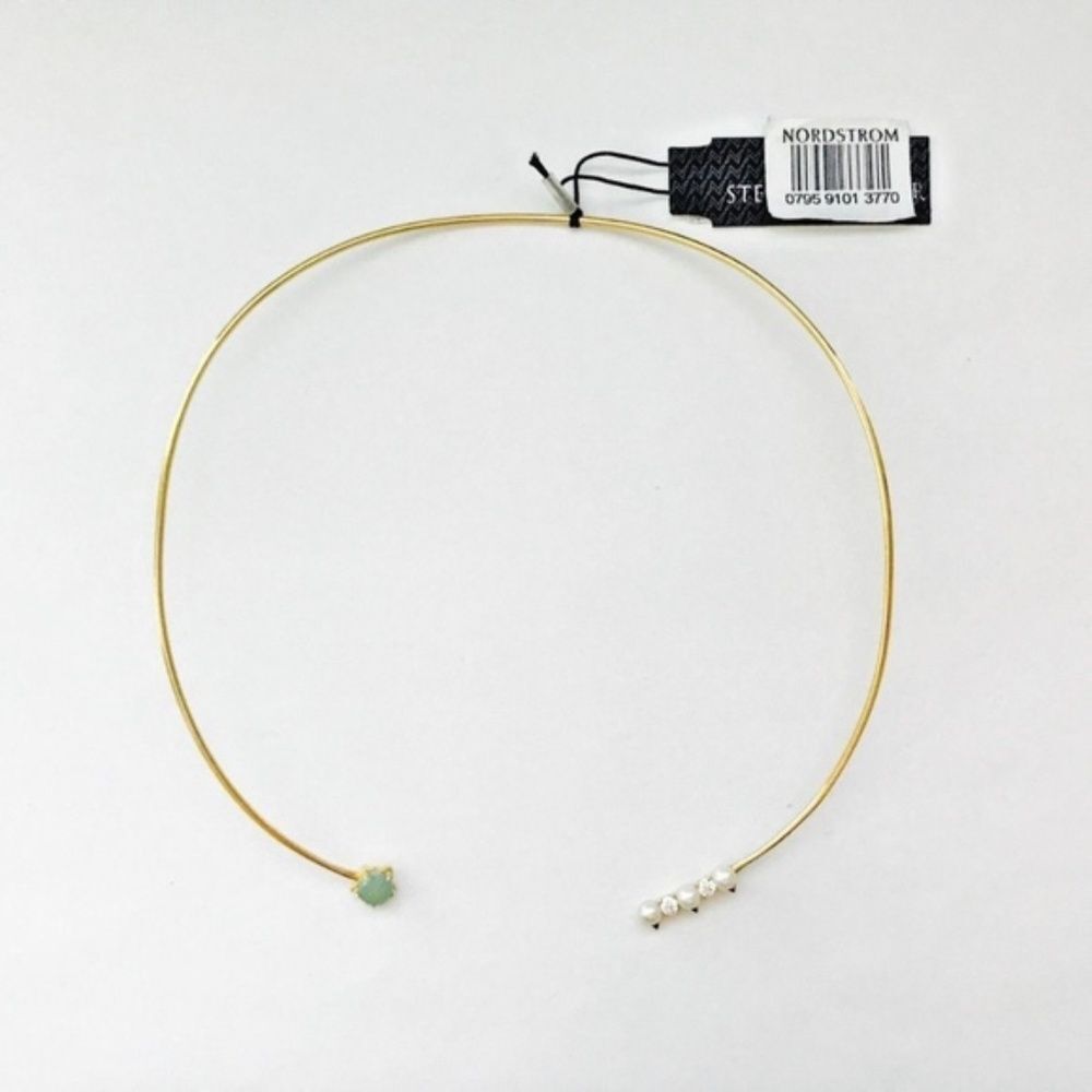 NADRI Sterling Silver Amazonite & Pearl Necklace
